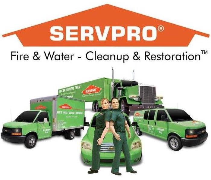SERVPRO vehicles with Stormy and Blaze